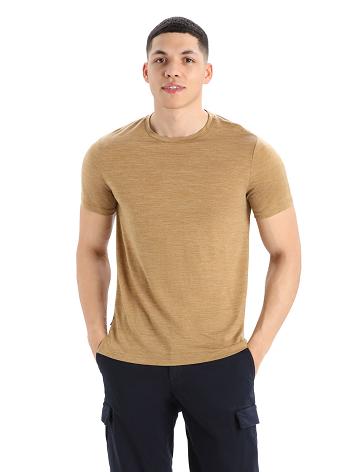 Icebreaker Merino Sphere II Rövid Sleeve Férfi Póló Khaki | HU 1152ILHS